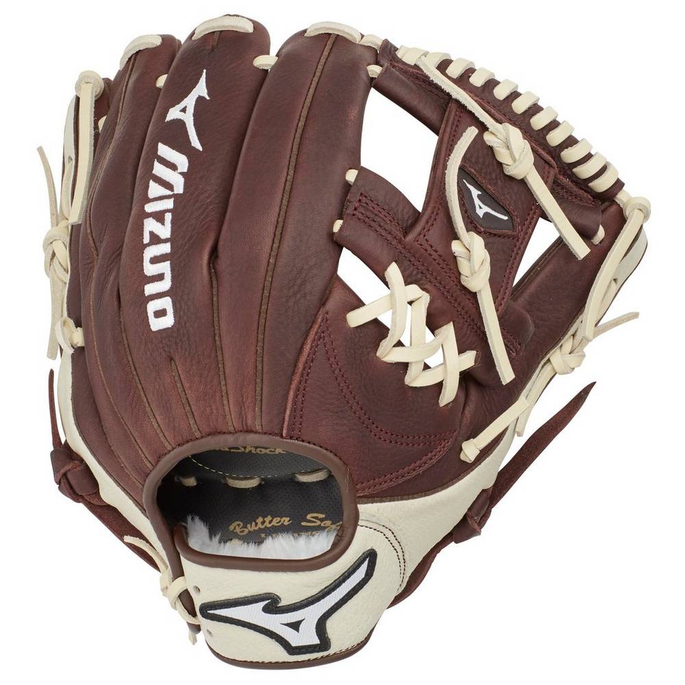 Guantes De Beisbol Mizuno Franchise Series Infield 11.5" Hombre Cafe/Plateadas Baratas MLGD-96420